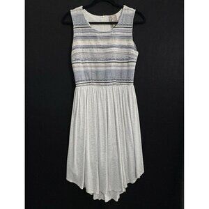 Anthropologie DOLAN Women Left Coast Sabado Dress Sz S Gray Casual Hi Lo 5-40